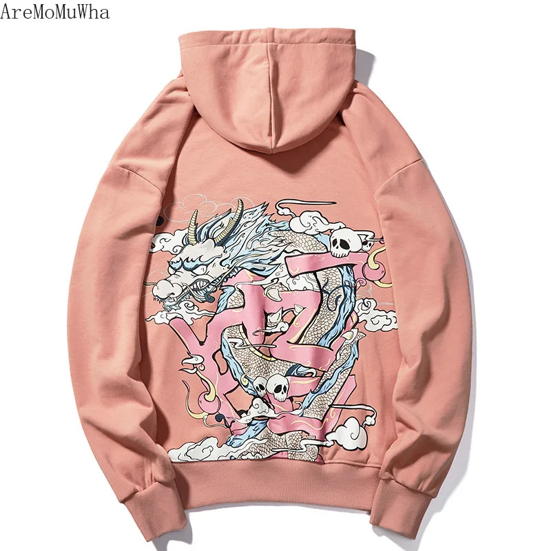 

2021 Spring New Hoodie Trend Street Chinese Style Print Hip-hop Tide Brand National Tide Hoodie Sweatshirts Men Anime Hoodie