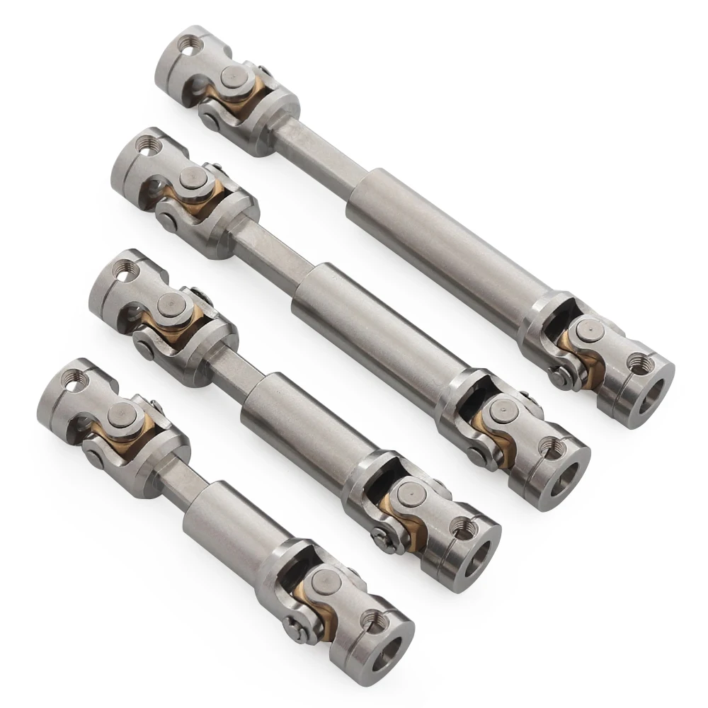 

RC Crawler Car Stainless Steel Drive Shaft Universal Joint 45-80mm for 1/14 Tamiya Trailer 1/16 D90 99S MN86K