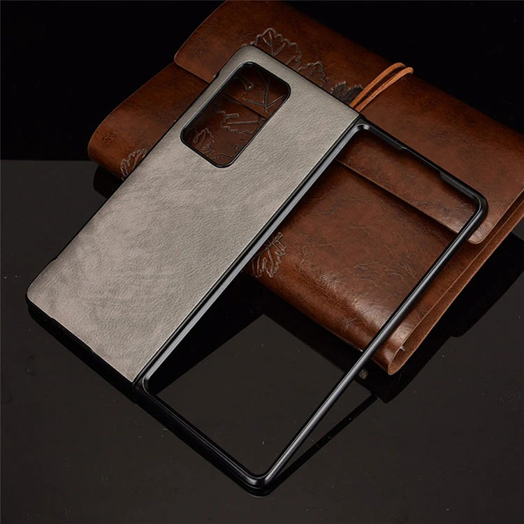 

Fashion Leather Phone Case for Huawei Mate X2 Phone Protector Shockproof Protective Cover Folding Screen Hard Shell