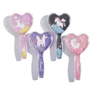 Расческа для волос с мультяшным сердцем и единорогом, Расческа с воздушной подушкой, прозрачная Массажная расческа для волос, пластиковая расческа Пони для распутывания волос