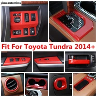 red accessories for toyota tundra 2014 2021 handle pillar a speaker window lift dashboard air ac vent head lamp cover kit trim