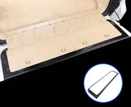 Black Frame Для Toyota Land Cruiser 2008- аксессуары Автомобильная задняя защитная решетка порог для багажника Защитная панель для автостайлинга - Название цвета: Black Frame