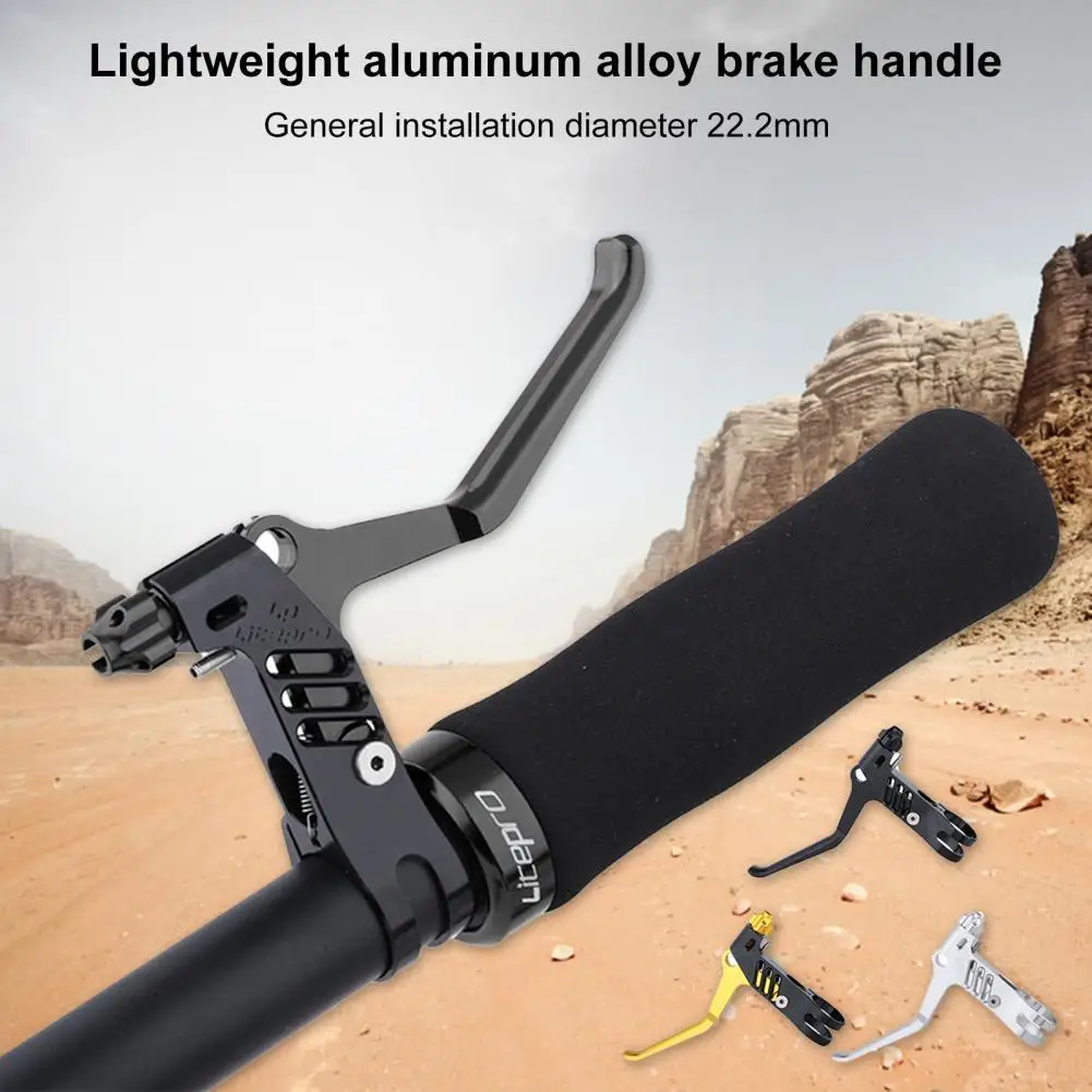 

1 pair of aluminum alloy ultralight brake levers, suitable for folding road bikes, small V-shaped brake levers, brake levers