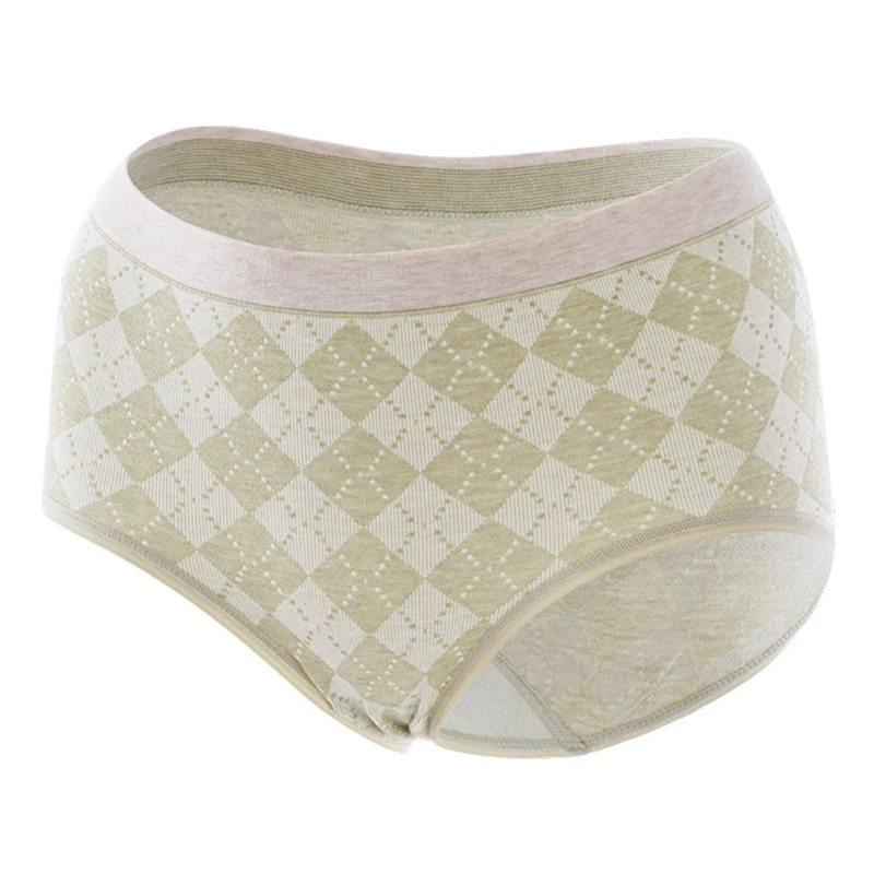 

Sexy ladies underwear breathable geometric cotton lingerie retro comfortable panties wormwood crotch briefs women 3PCS