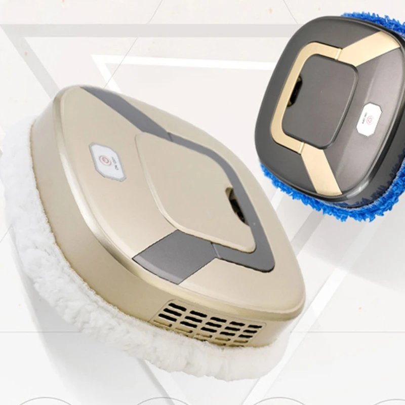 

Household Rubbing Robot Broom USB Charging Wet and Dry Vacuum Cleaner Rotary Mop Retailsale