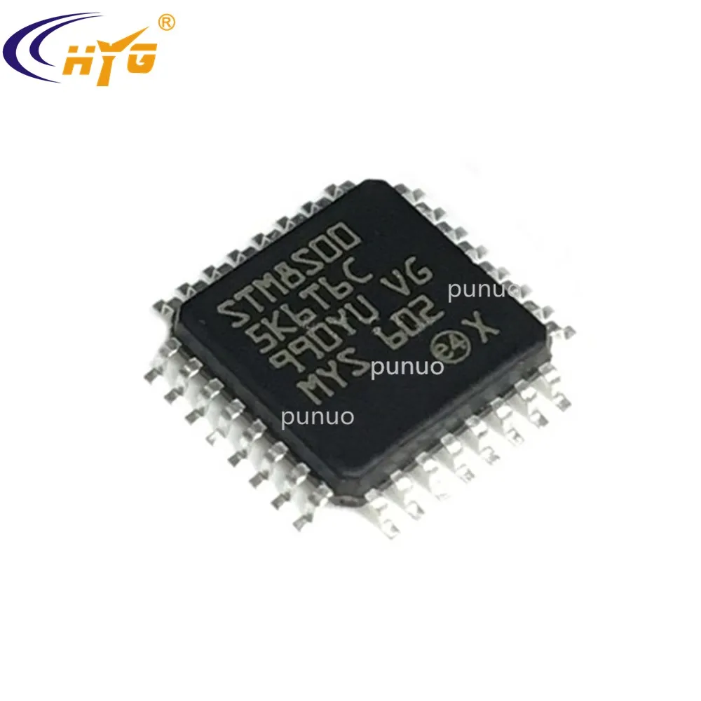 Оригинальные аутентичные STM8S005K6T6C Инкапсуляция LQFP 32 8 битные MCU 10 ADC таймеры