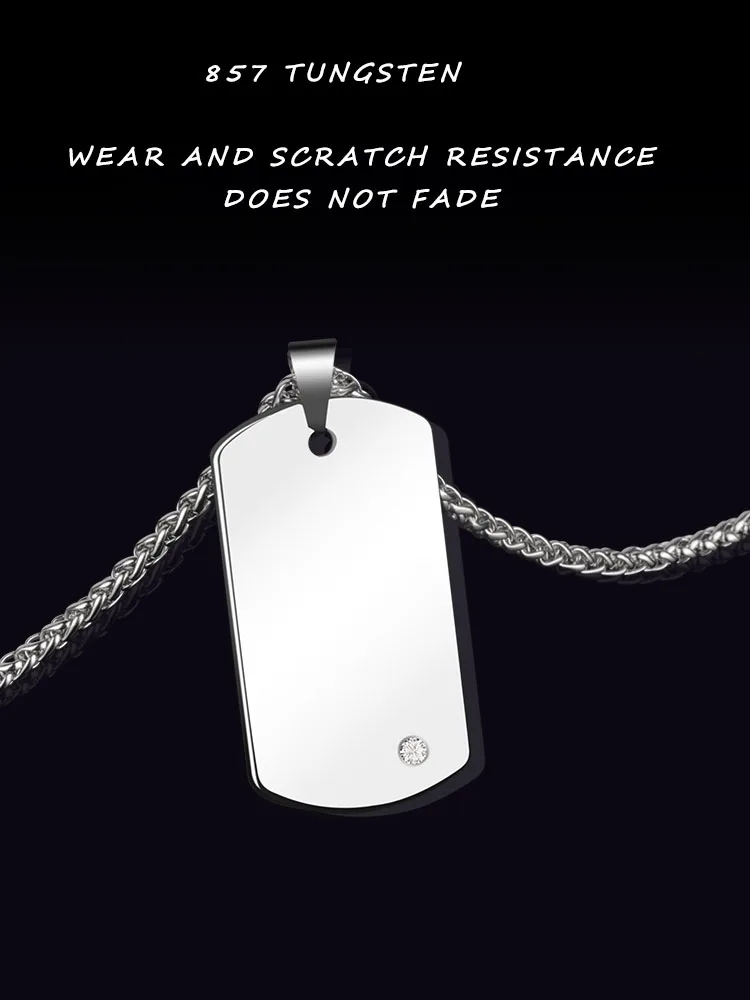 Ожерелья Кулоны из карбида вольфрама для мужчин и женщин с бесплатной