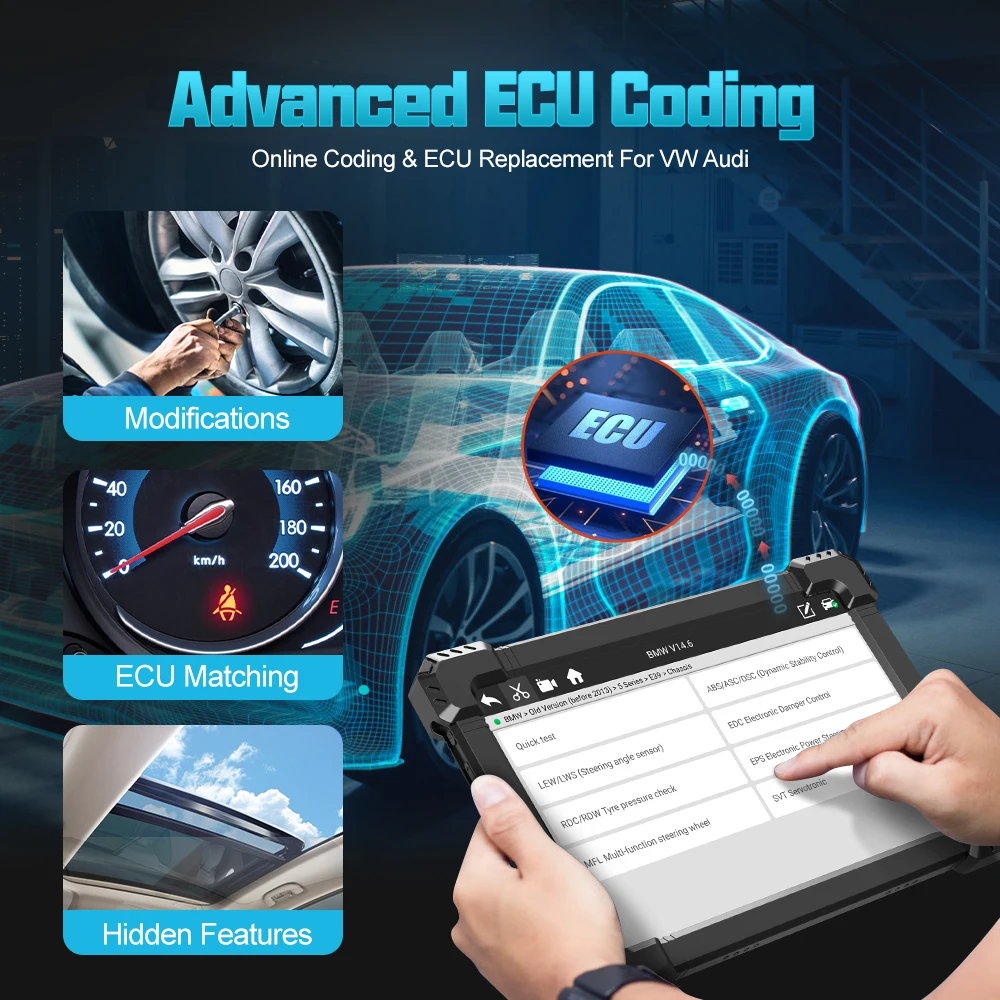 Диагностический сканер ANCEL X7 для всех систем DPF EPB ABS Сброс масла OBD 2