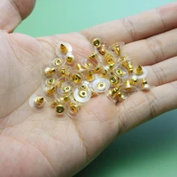 1050100pcs rubber earring backs stopper earnuts stud earring back supplies for jewelry diy jewelry findings making accessories