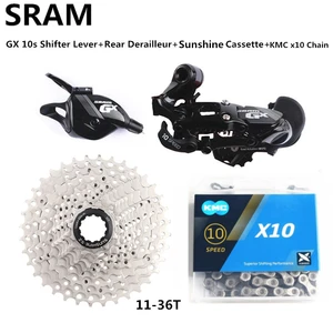 SRAM GX Shifter Lever Rear Derailleur Short Cage 10 Speed SUNSHINE Cassette 11-36T Chain x10sl Groupset For MTB Bicycle Bike