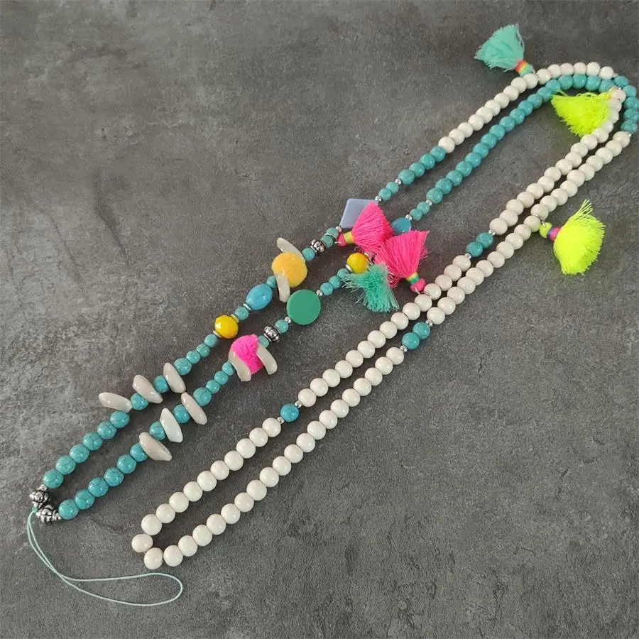 Серый резиновый бусина для мобильного телефона веревка на ремне акриловая