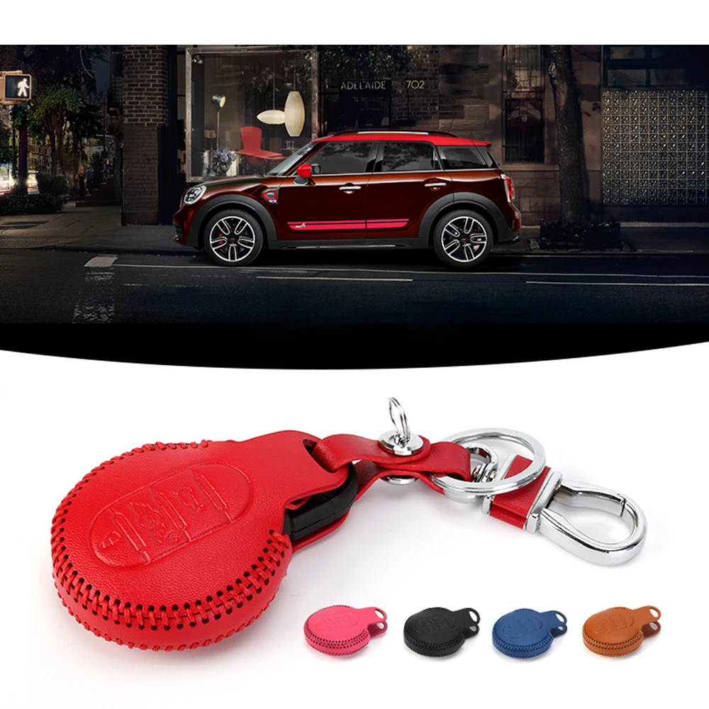 Чехол для автомобильного ключа кожаный чехол ключей Mini Cooper One S JCW Clubman Countryman F54 F55 F56