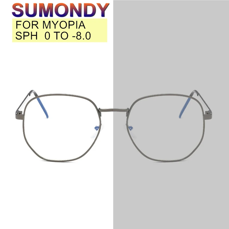 SUMONDY SPH от 0 до 8 очки для близорукости на заказ мужские и женские фотохромные с