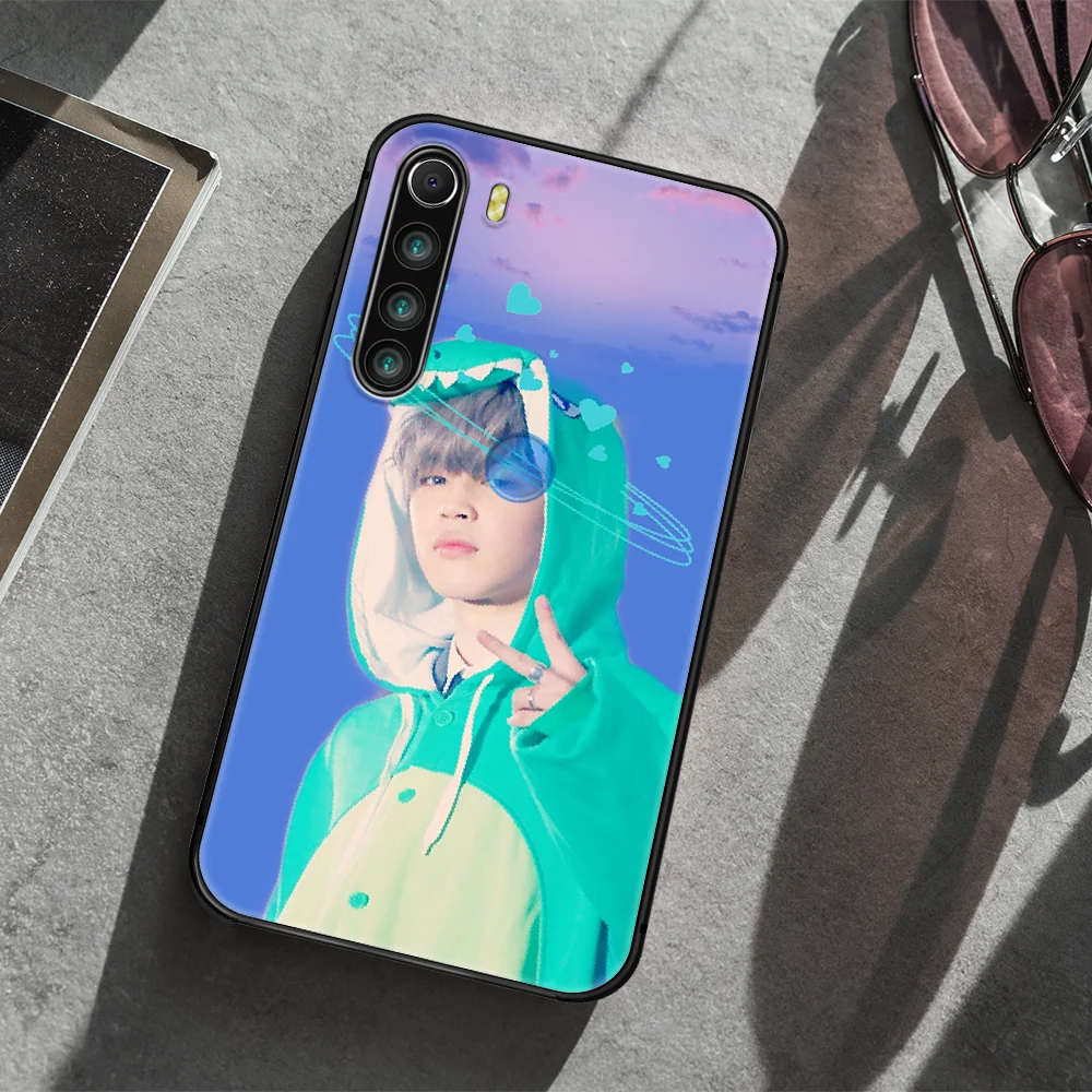 

Bangtan Boys JiMin Phone Case Cover Hull For XIAOMI Redmi 7 7a 8 8a 9 10X NOTE 6 7 7s 8 8t 9 9s Pro Max black Funda Pretty Coque