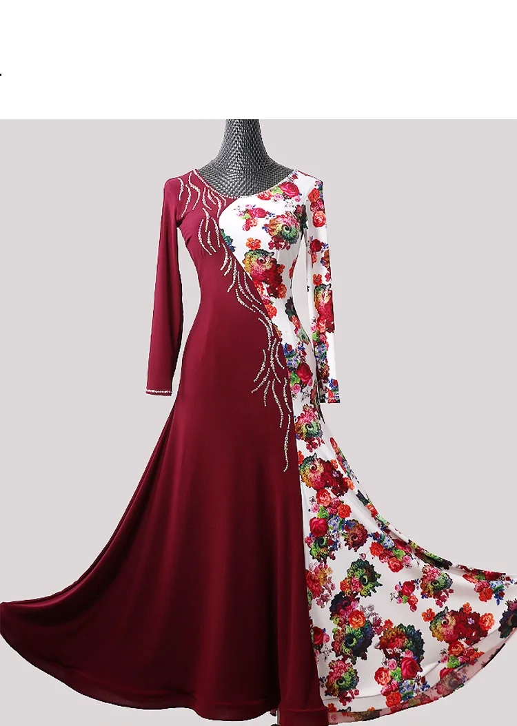 Стандартное бальное платье латино foxtrot танцевальное для женщин Вальс бальных