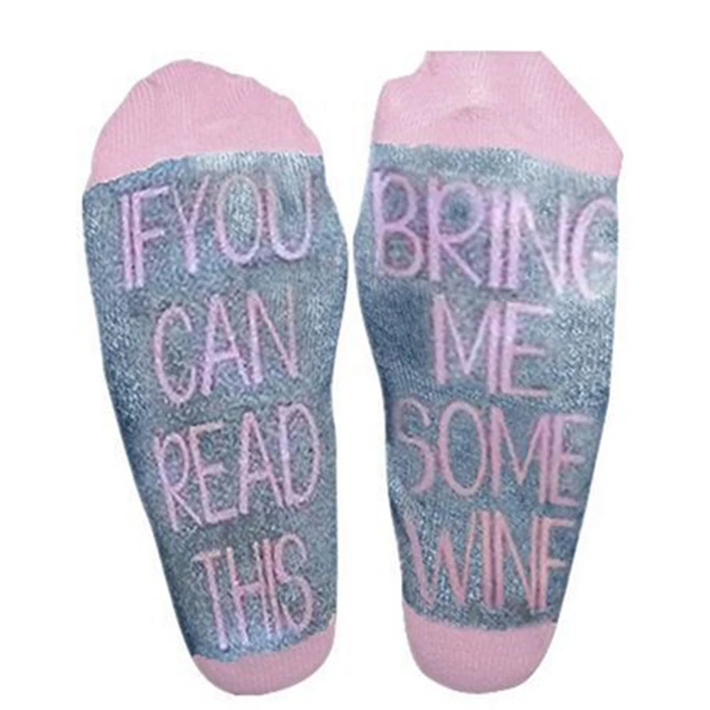 

Women Men Socks IF YOU CAN READ THIS Cotton Letter new tube socks