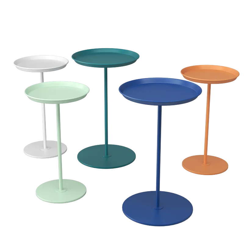 

Simple fashion macaron color ins tea table sofa side table stable and reliable simple small round table small tea table corner t