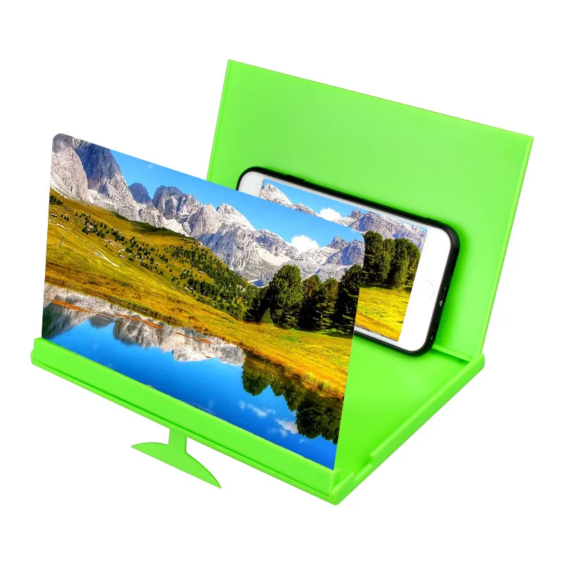 Новый складной усилитель экрана мобильного телефона 12 дюймов 3D HD экран Стенд