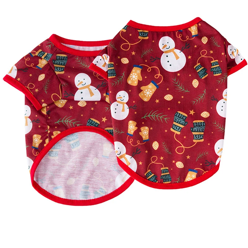 Рождественская собака жилет для маленьких собак кошек щенков наряд милый