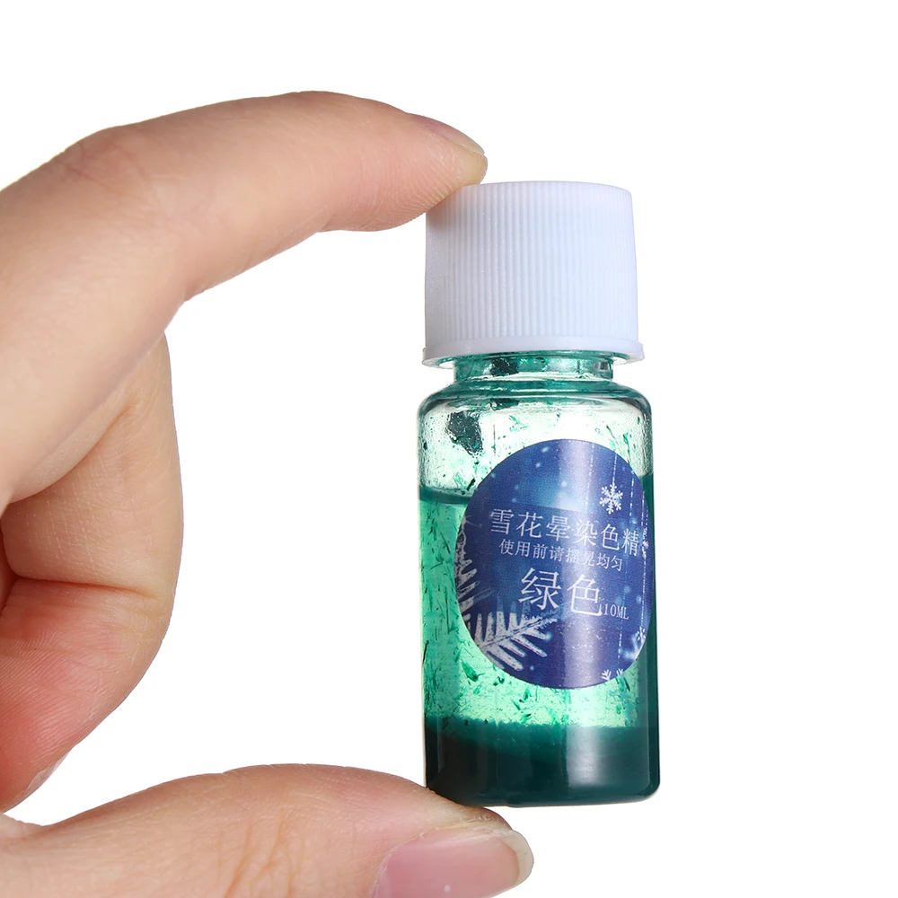 10 мл 9 цветов Снежинка DIY ремесла искусство окрашивающий краситель полимерный