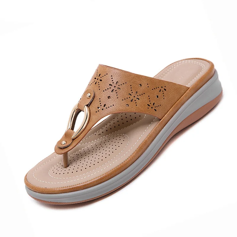 HOVINGE сандалии на платформе большого размера китайские пляжные шлепанцы