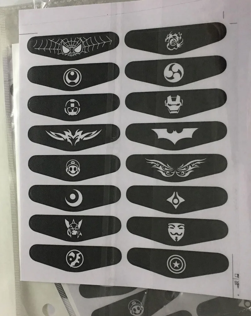 30 шт. в одном наборе игровая светодиодная подсветильник ка Обложка наклейка s для