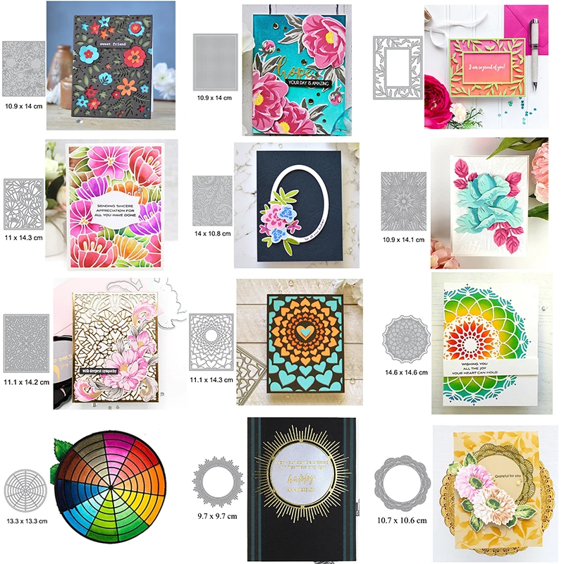 

Background Card Cover Metal Cutting Dies for DIY Scrapbooking Paper Cards Decoration Embossing Crafts