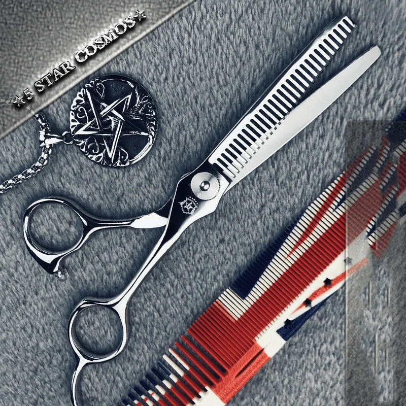 6 Professional Hair Salon Structure Scissors Set Cutting Barber Haircut Thinning Shear Scissors Hairdressing Hair Tools Scissors