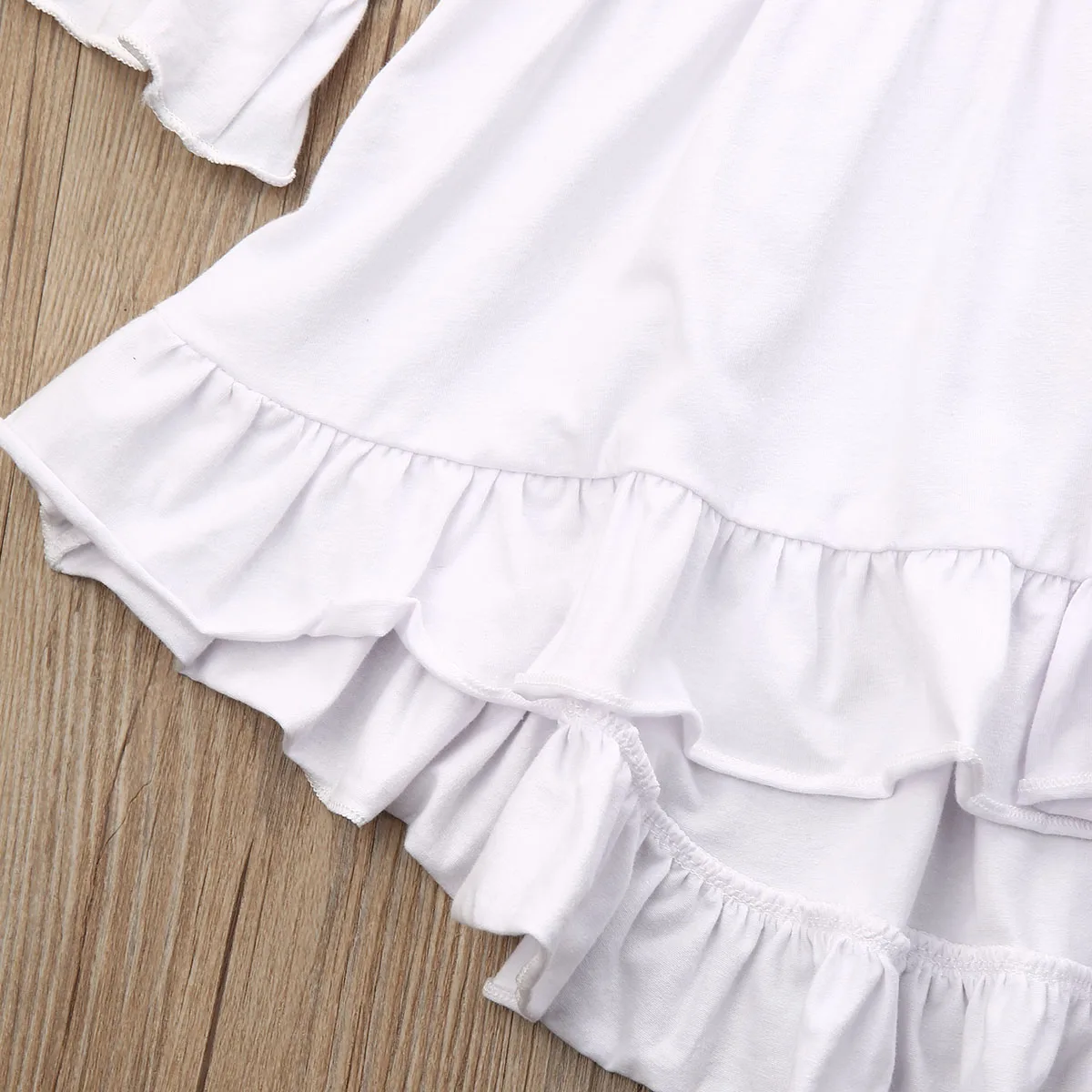 Весенне-осенняя одежда для маленьких девочек футболка с длинными рукавами и