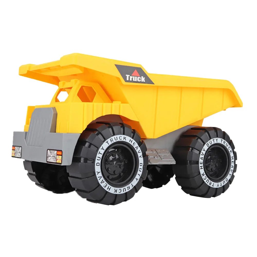 Dump Truck- L Детский Блестящий игрушечный автомобиль, инженерный автомобиль, экскаватор, модель трактора, игрушечный самосвал, модель классических игрушечных автомобилей, мини-подарок для мальчика - Цвет: Dump Truck- L