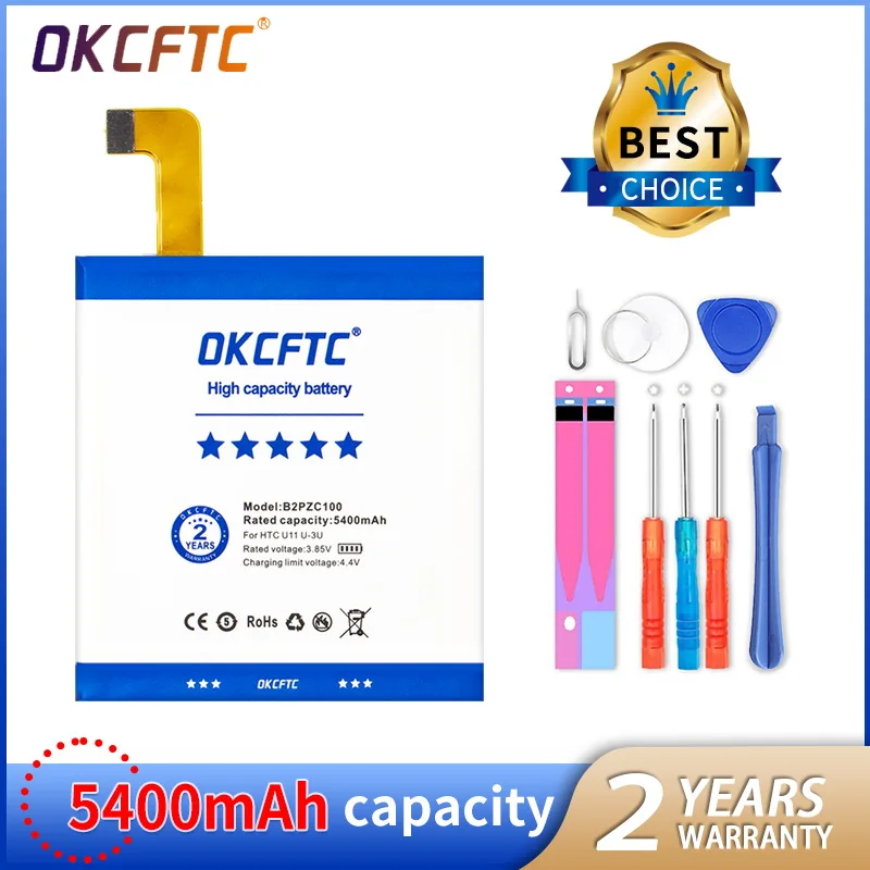 

OKCFTC 5400mAh B2PZC100 аккумулятор для HTC U11 U-3U