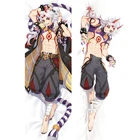 Игра Genshin Impact Arataki мотто Косплей Подушка для тела Чехол Dakimakura Peachskin двухсторонняя обнимающая подушка для тела Чехол Подушка