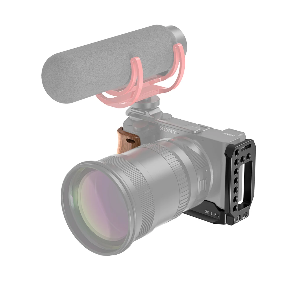 SmallRig l-кронштейн пластина с деревянной ручкой для FUJIFILM GFX 50R Arca-Swiss стандартная Монтажная пластина L-2339
