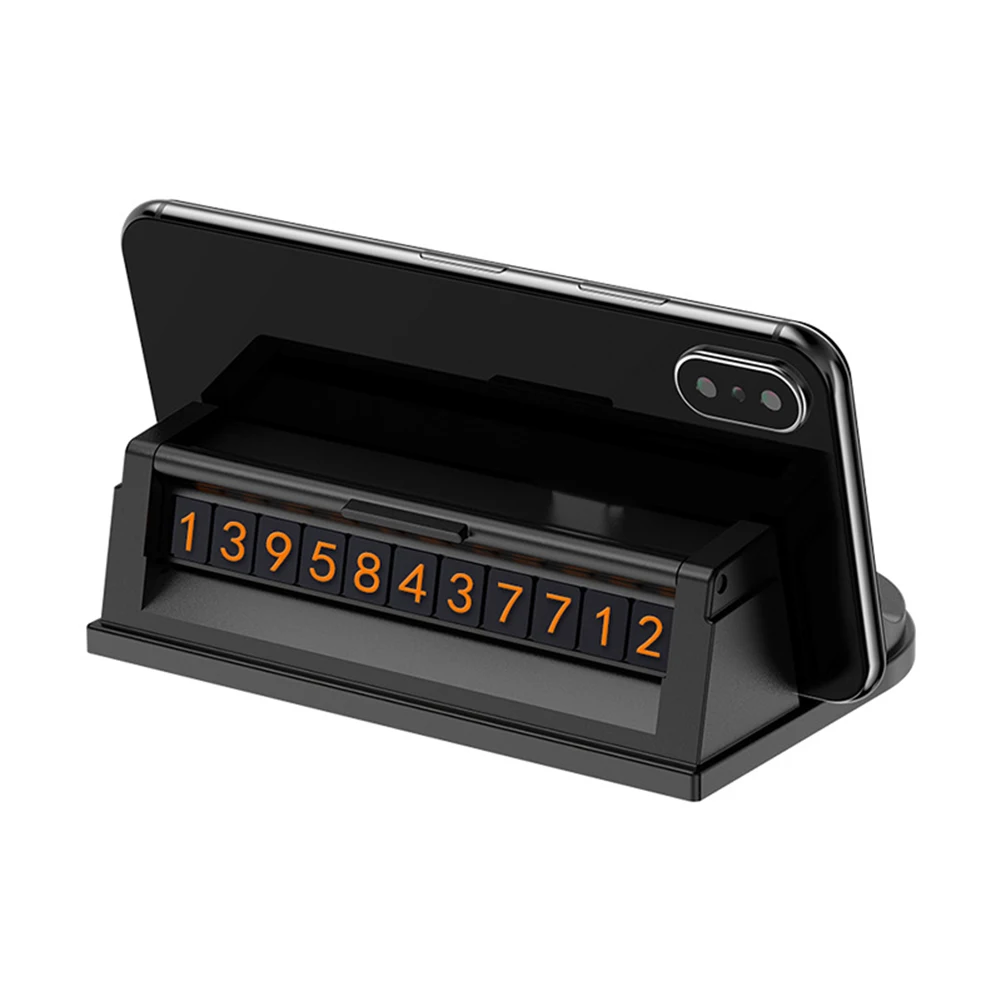 

Car Temporary Parking Card Phone Number Card Number Stop Sign Plate Car Temporary Parking License Card Phone Holder Car Styling