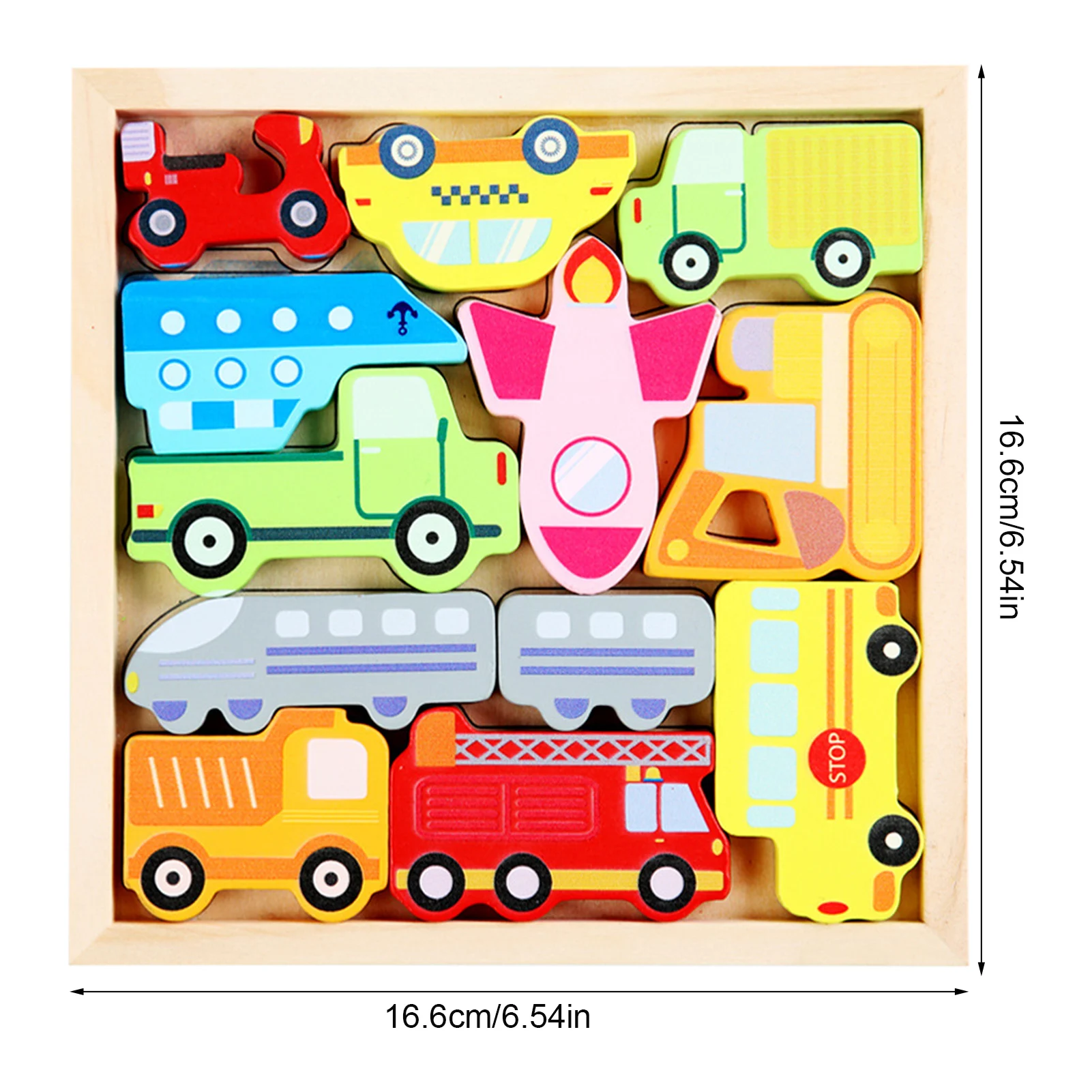 

Children 3D Puzzle Jigsaw Tangram For Children Baby Cartoon Animal/fruit/Traffic Puzzles Intelligence Kids Toy Educational Toys