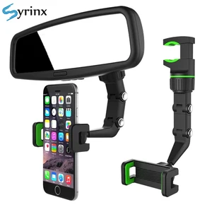 telephone car holder 360 degree rotating stand rearview mirror gps navigation auto phone support multifunctional phone holder free global shipping