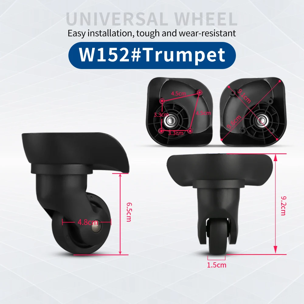 Wheels universal Compatible with Mailv 34A trolleys travel luggage password box repair accessories casters detachable