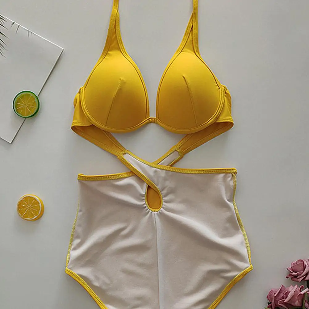 

Women Swimsuit High Waist Sexy Briefs Women Split Swimsuit Swimwear Bikini for Swim