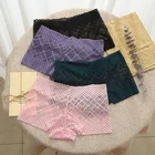 Трусы-боксеры женские, с низкой талией, дышащие, удобные, Однотонные трусы, 1 шт.