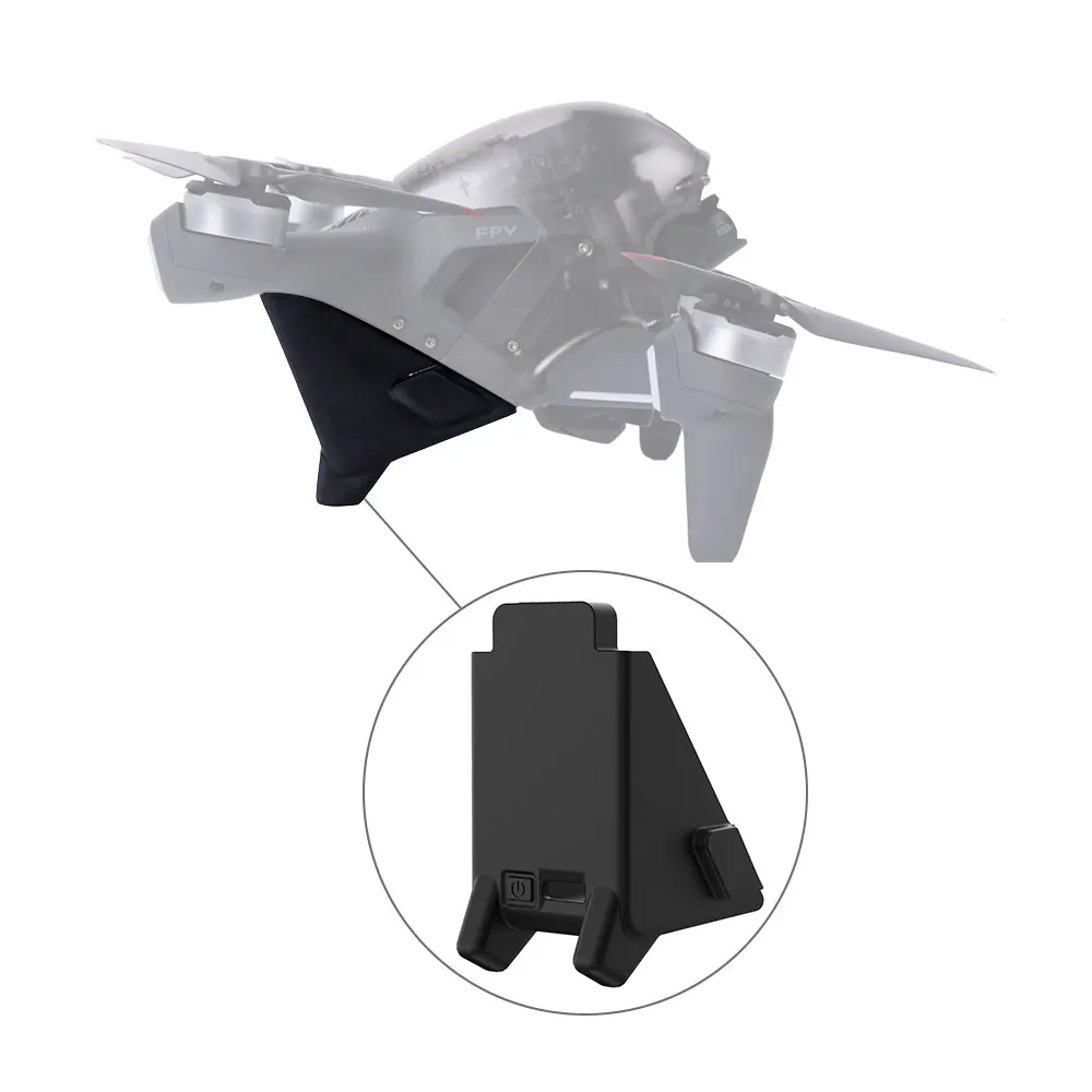 

2-IN-1 Battery Protector Cover Height Extender Soft Glue Landing Gear for DJI FPV Combo Drone Battery Scratch-Resitant Accessory