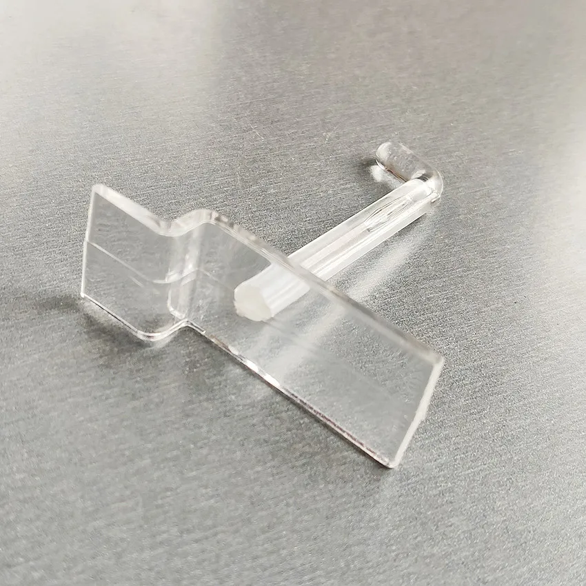 Tanie Plastikowe Towary Wiszące Wieszak Haki Wystawowe Do Koryta Slot Płyta Promocja Towaru W Sklepie Półka Rack 200 Sztuk