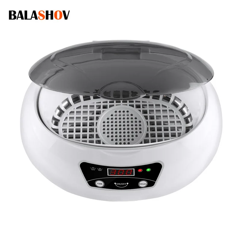 Ultrasonic Cleaner 600ML Bath Timer for Jewelry Parts Glasses Manicure Stones Cutters Dental Razor Brush Ultrasound Sonic Boxc | Бытовая