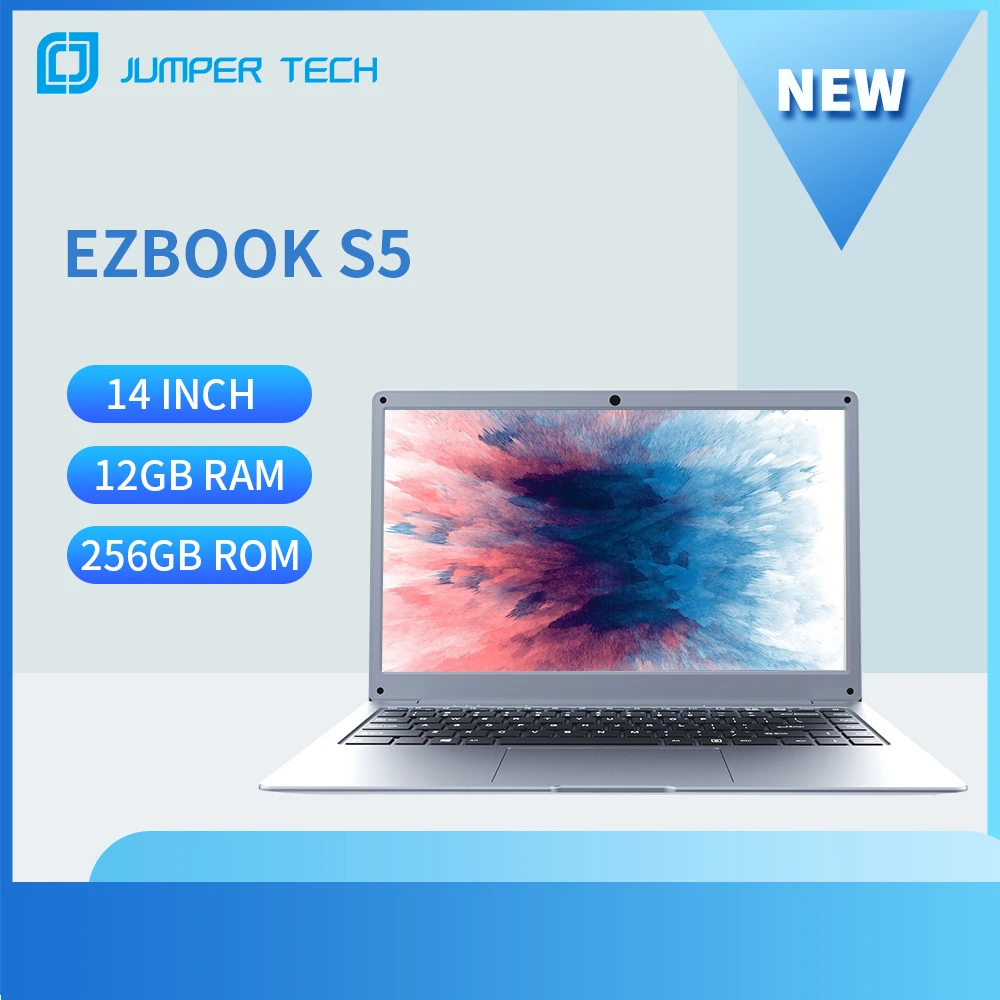 

2021 Jumper EZbook S5 14 Inch 12GB 256GB Laptop 1920*1080 IPS Screen Ultra Slim Notebook Intel Celeron Windows 10 Computer