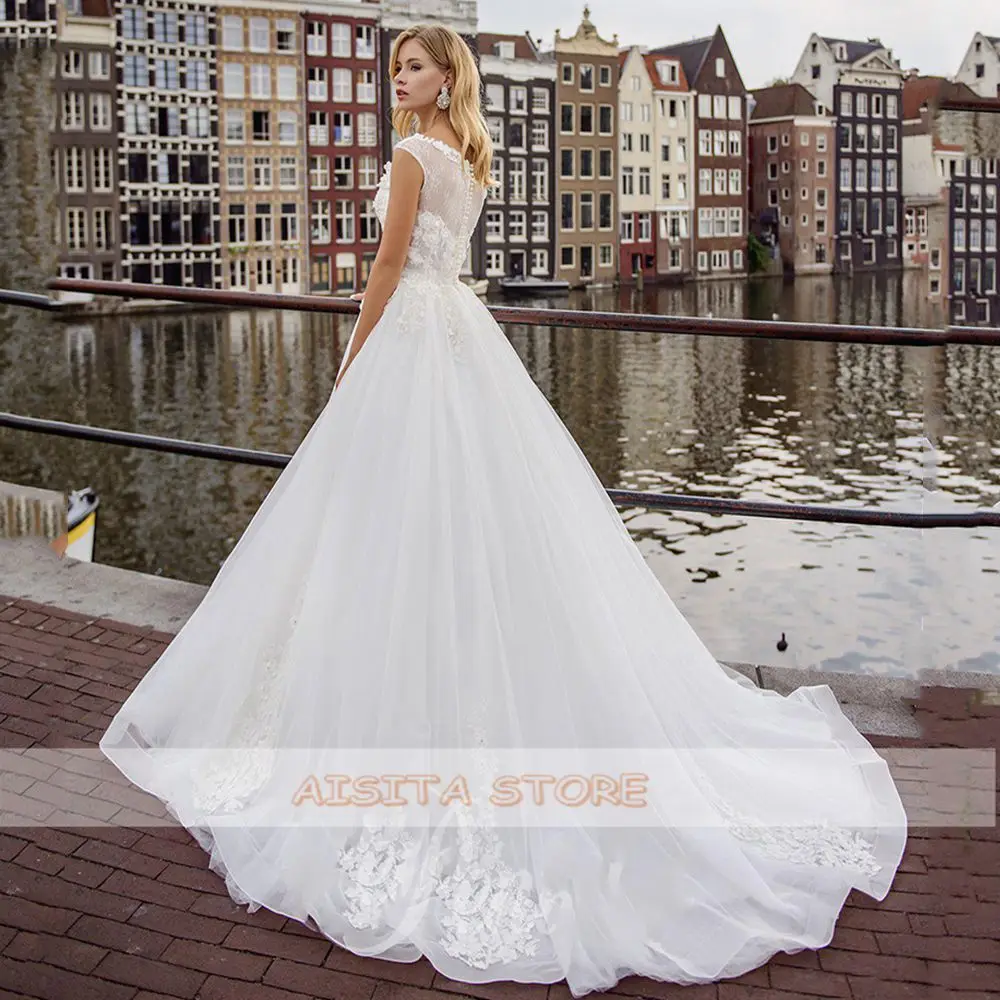 Женское свадебное платье It's yiiya белое трапециевидной формы с V-образным вырезом