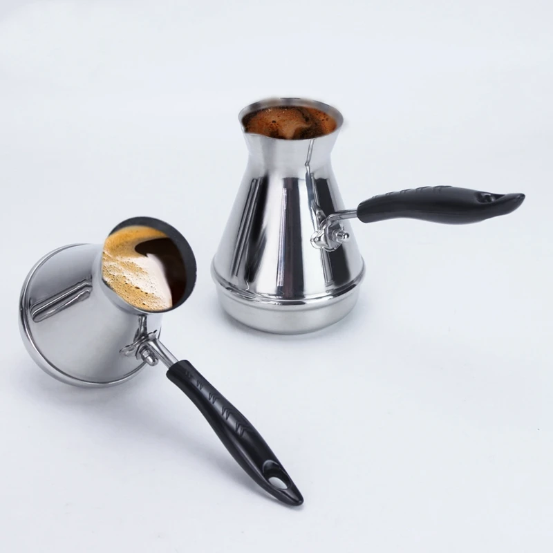 Европейский горшок с длинной ручкой Moka портативный турецкий арабский кофейник