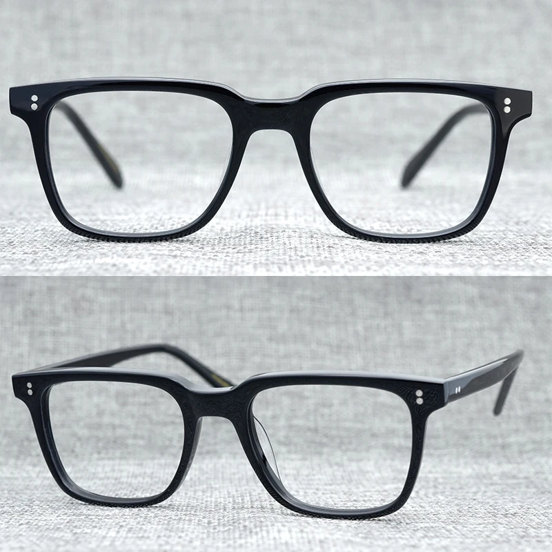 

Очки в деловом стиле для мужчин и женщин, квадратные тонкие ацетатные очки, цвет светлый свет, оправа для очков OV5031S