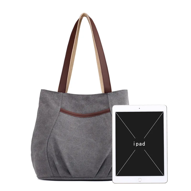 Женская Холщовая Сумка простая сумочка модная сумка через плечо|Сумки с ручками|