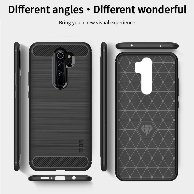 Для Xiaomi Redmi Note 8 Pro MOFI Мягкий ТПУ чехол из углеродного волокна чехол для Xiaomi Redmi Note 8 Pro Чехол Для Телефона