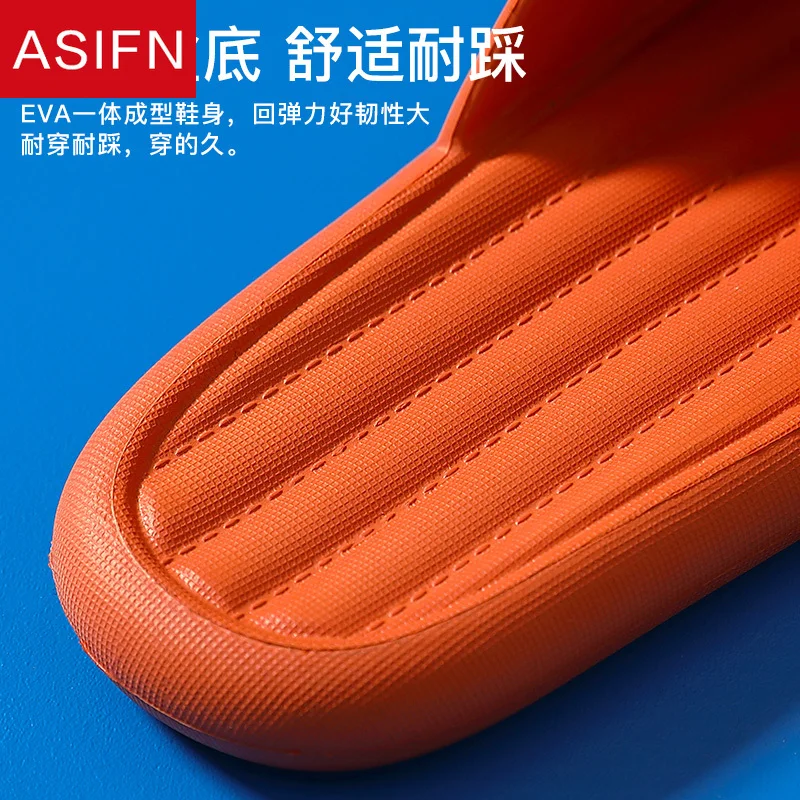 

ASIFN Summer Indoor Bathroom Women Men Slippers House Slides Soft Bottoms Non-slip Ladies Shoes Zapatillas De Mujer Home Sandals