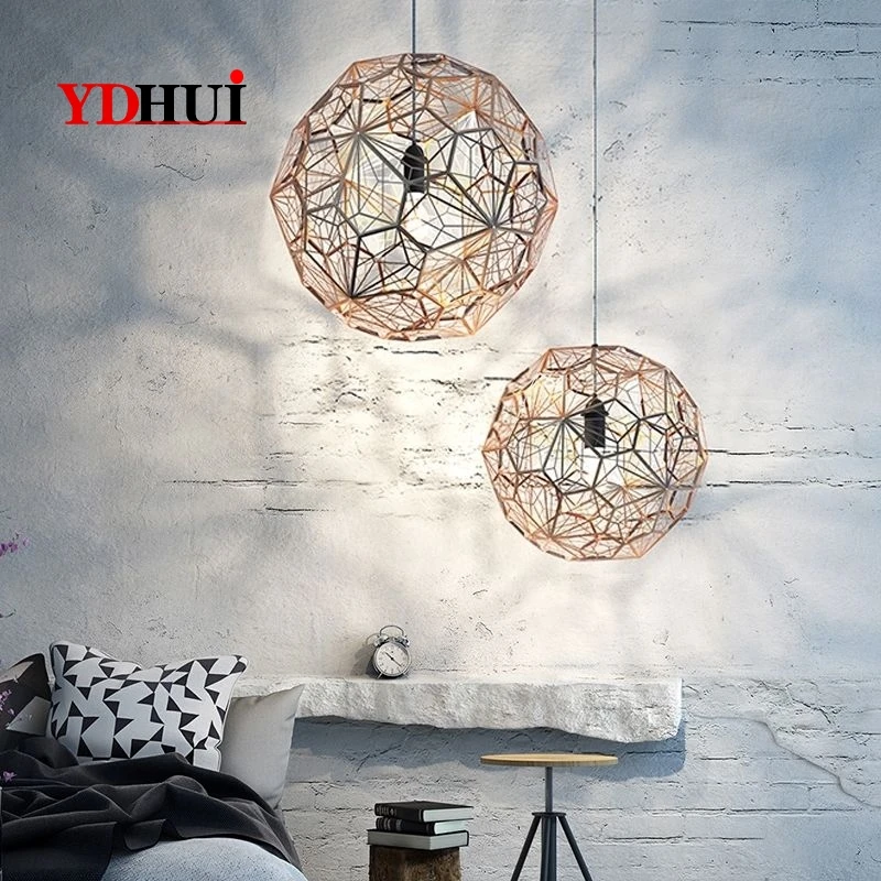 E27 Реплика веб-Etch современный подвесной светильник лампа для гостиной кабинета